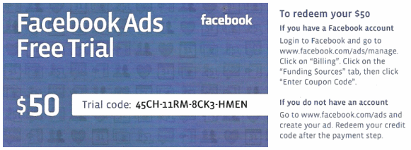 Facebook Ad Credit Code , 0, 0 & 0 2022