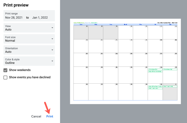How to Print the Google Calendar (2024)