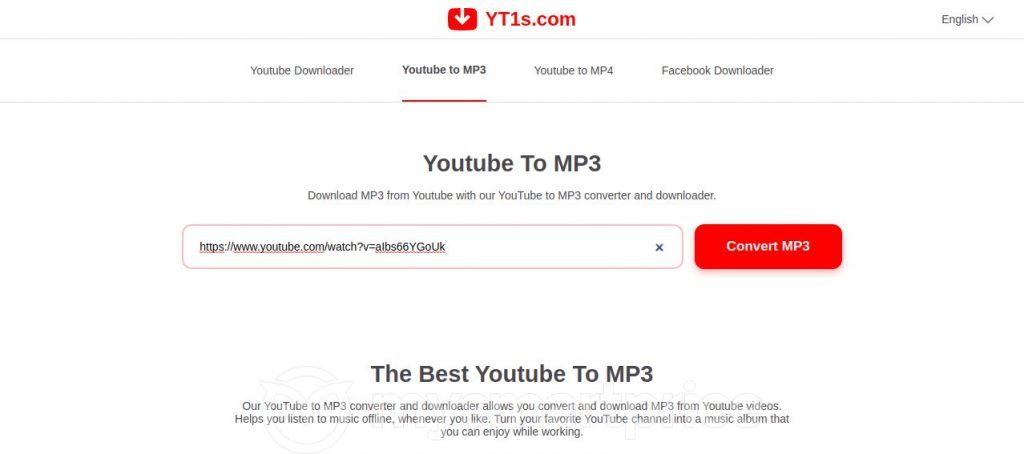 Youtube converter into mp3