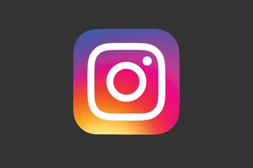 instagram logo on black background