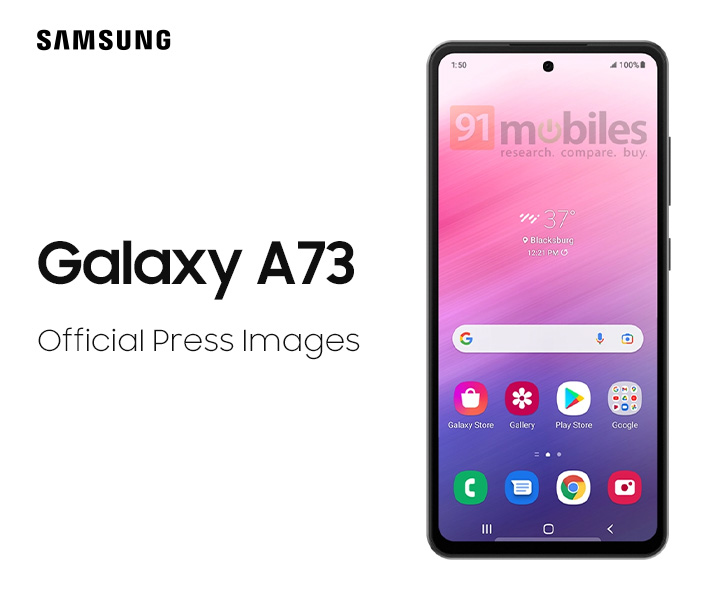 Samsung Galaxy A73 Featured in Leaked Marketing Images