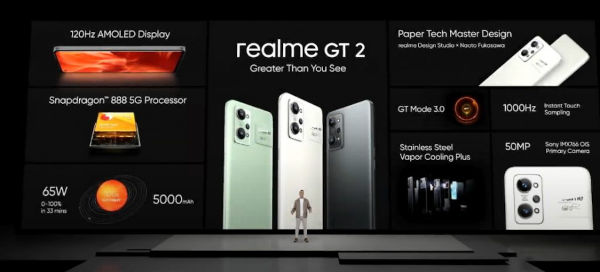 realme GT 2 and realme GT 2 Pro specifications, Pricing and Availability