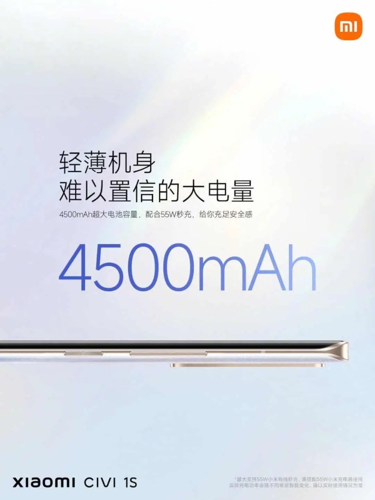 Xiaomi Civi 1S Display and Camera