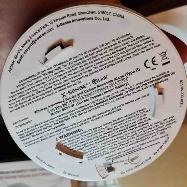 X-Sense SC07-W smoke and carbon monoxide detector review
