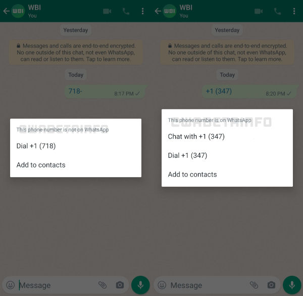 WhatsApp Beta Now Allows You To Quickly Start Chats With Unsaved Contacts