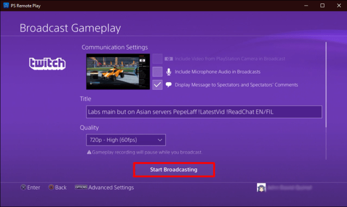 How To Stream Gameplay From A PS4 on Any Platform
