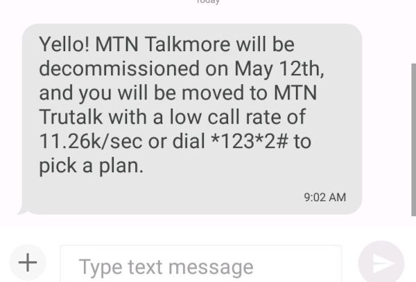 MTN To Scrap MTN Talkmore Tariff Plan, Will Migrate Users To This Plan