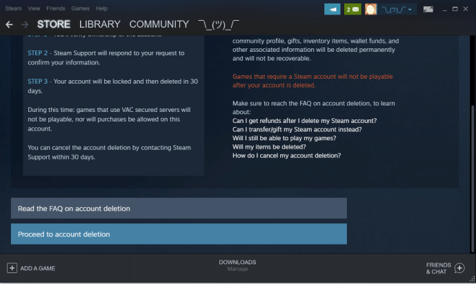 How to Delete Your Steam Account Permanetly