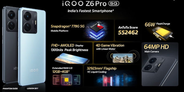 IQOO Z6 Pro 5G Full Specifications And Price