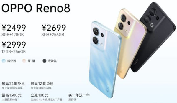 Oppo Reno8 Launched, Specs & Price