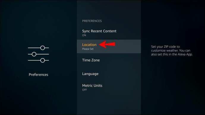 Change The Location On A FireStick
