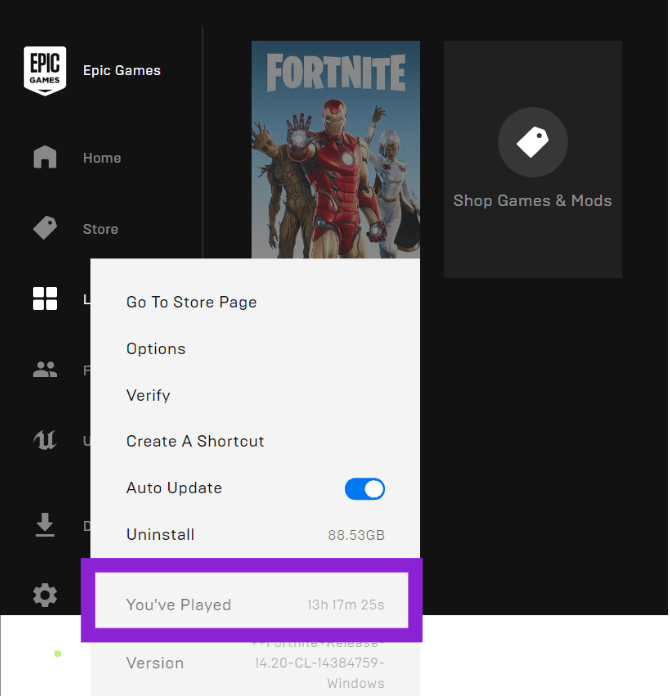 View How Many Hours You’ve Played On Fortnite