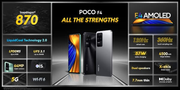 POCO F4 5G Specifications and Price