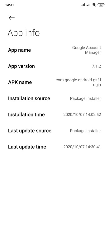 Google Account Manager APK 7.1.2