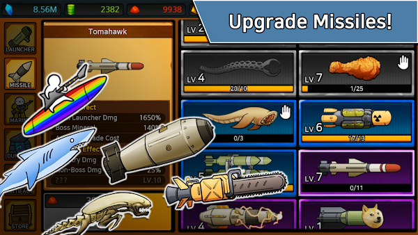 Missile Dude RPG Mod APK 99 (Unlimited crystal)