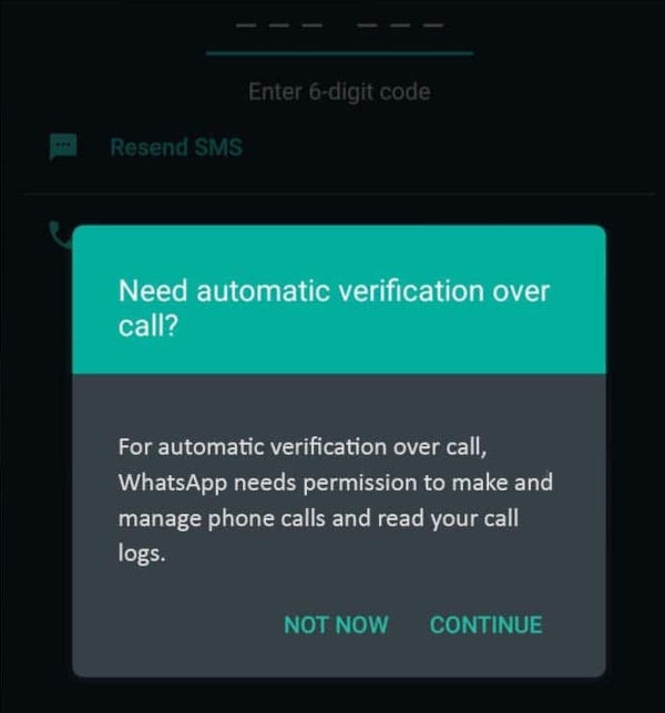 How To Use Flash Calls As Automatic Verification On WhatsApp