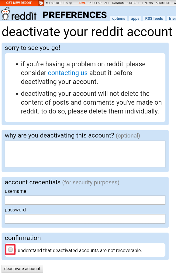 Delete Reddit Account Using Mobile & PC (2024)