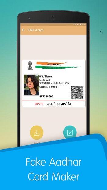 Fake Aadhar Card APK 1.3 (Unlock all)