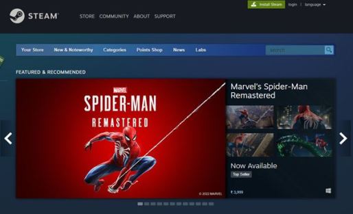 steam site to download pc games online