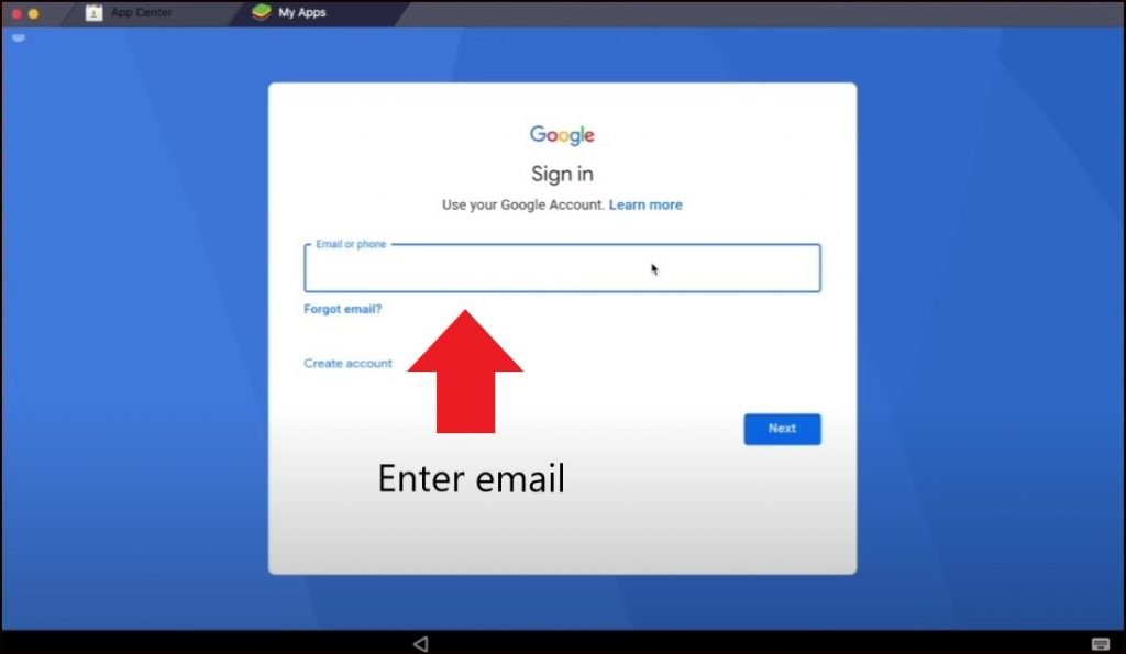  Enter Gmail ID